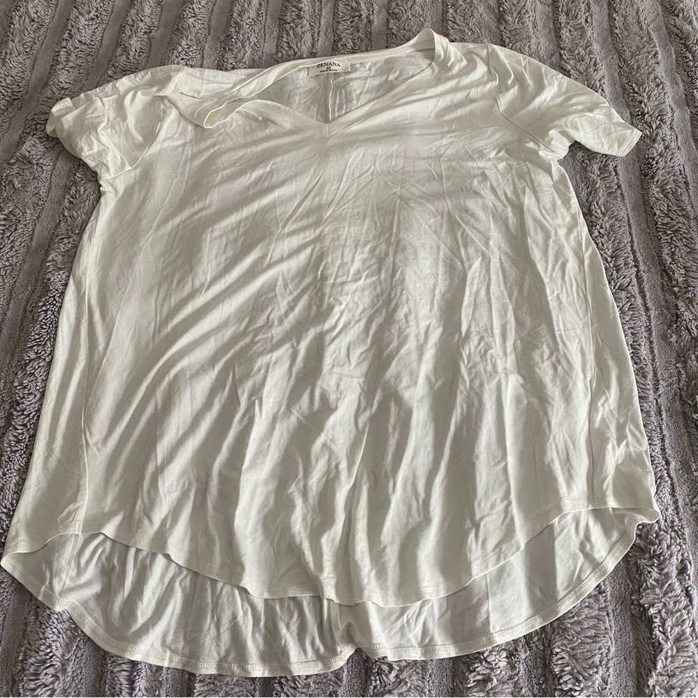 Zenana 2x bone tshirt